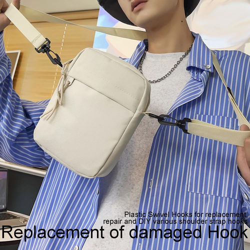 12PCS Plastic Swivel Snap Hook Clips for Purse,1 Inch Rotary Clasp Purse Strap H - Picture 4 of 8