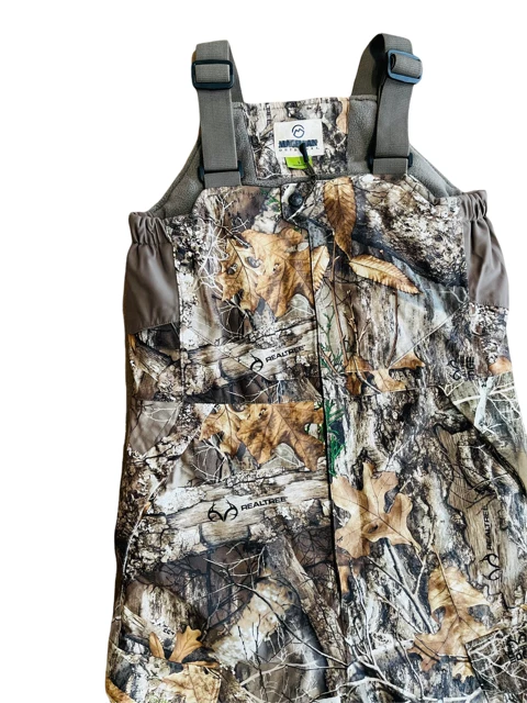 Boys REALTREE Bib Camouflage Heavy Padded Softshall Waterproof Jacket 1974 - Image 4 of 4