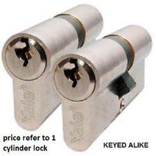 Cerradura de cilindro Yale similar con llave Upvc cerradura de puerta perfil euro 2 llaves misma llave gemelas
