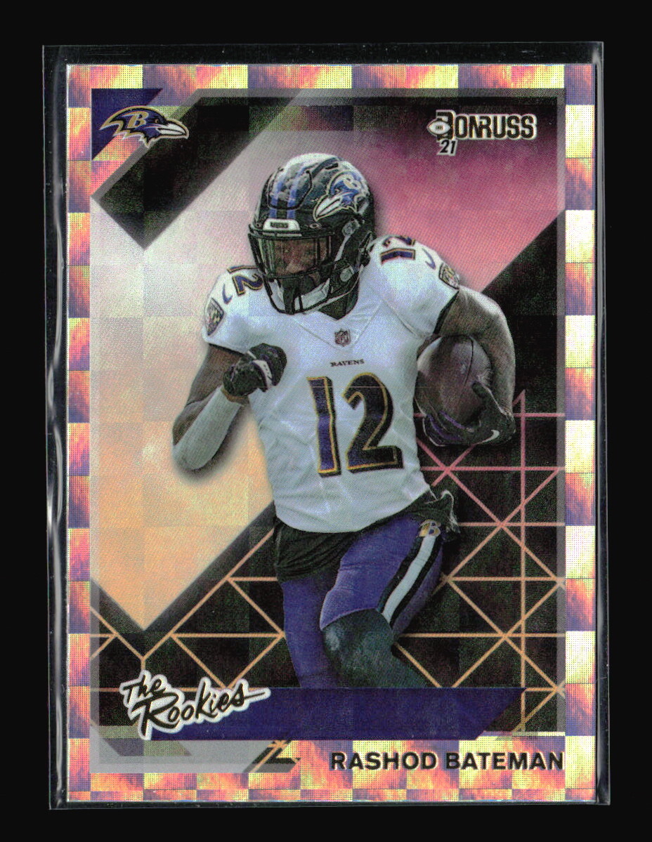 2021 Donruss The Rookies #TR-RBA Rashod Bateman Baltimore Ravens