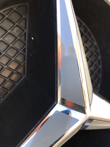 Mercedes Benz A C B GLA GLK CLA Class Gloss Light Grey Front Grille Star Decals - Picture 3 of 6