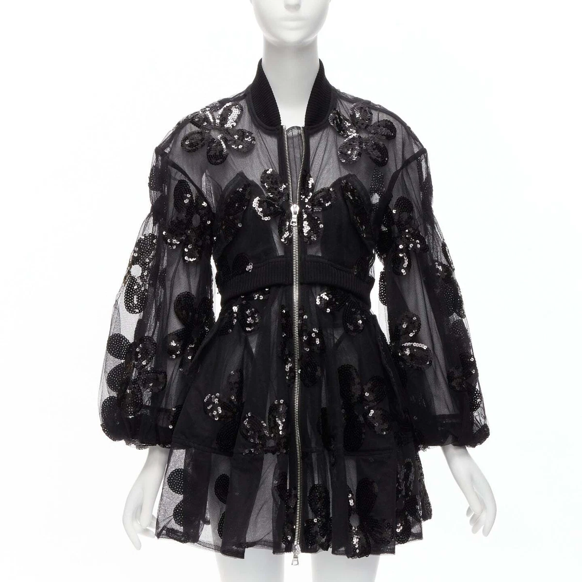 SIMONE ROCHA - Long Puff Sleeve Bomber Coat