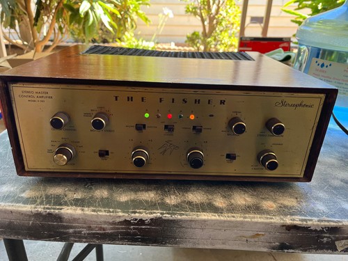 The Fisher Stereo master control amp X-202 RARE