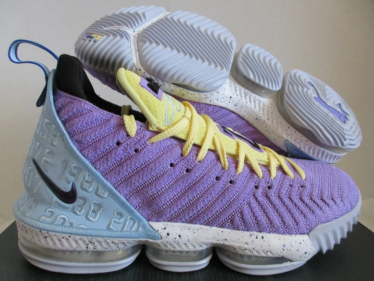 Lebron 16 yellow and clearance purple