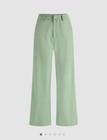 NWT Cider Solid Wide Leg Trousers Green Pull On Women L (8) — photo 1
