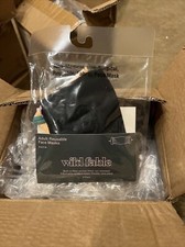 2 Pack Wild Fable Women's Adjustable Fabric Face Cover Black  Orange Peach Case