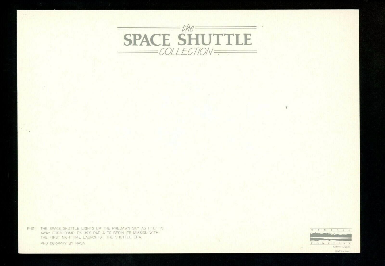 Space Shuttle Collection chrome postcard Shuttle Launch Pad 39A NASA | eBay