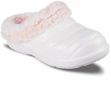 SKECHERS Little Girls Foamies - Cozy Camper Slipper Clogs Size 11 White/PINK