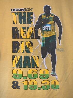 Y2K USAIN BOLT MENS XL SHIRT