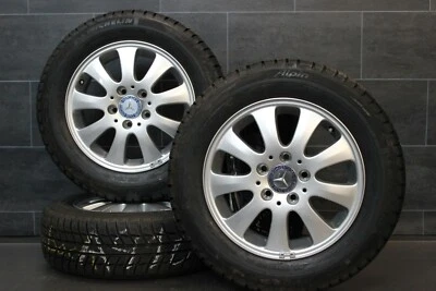 Original Mercedes A-Klasse w169 Alufelgen Winterräder 185 65 r15 88T NEUE Reifen - Bild 1 von 4