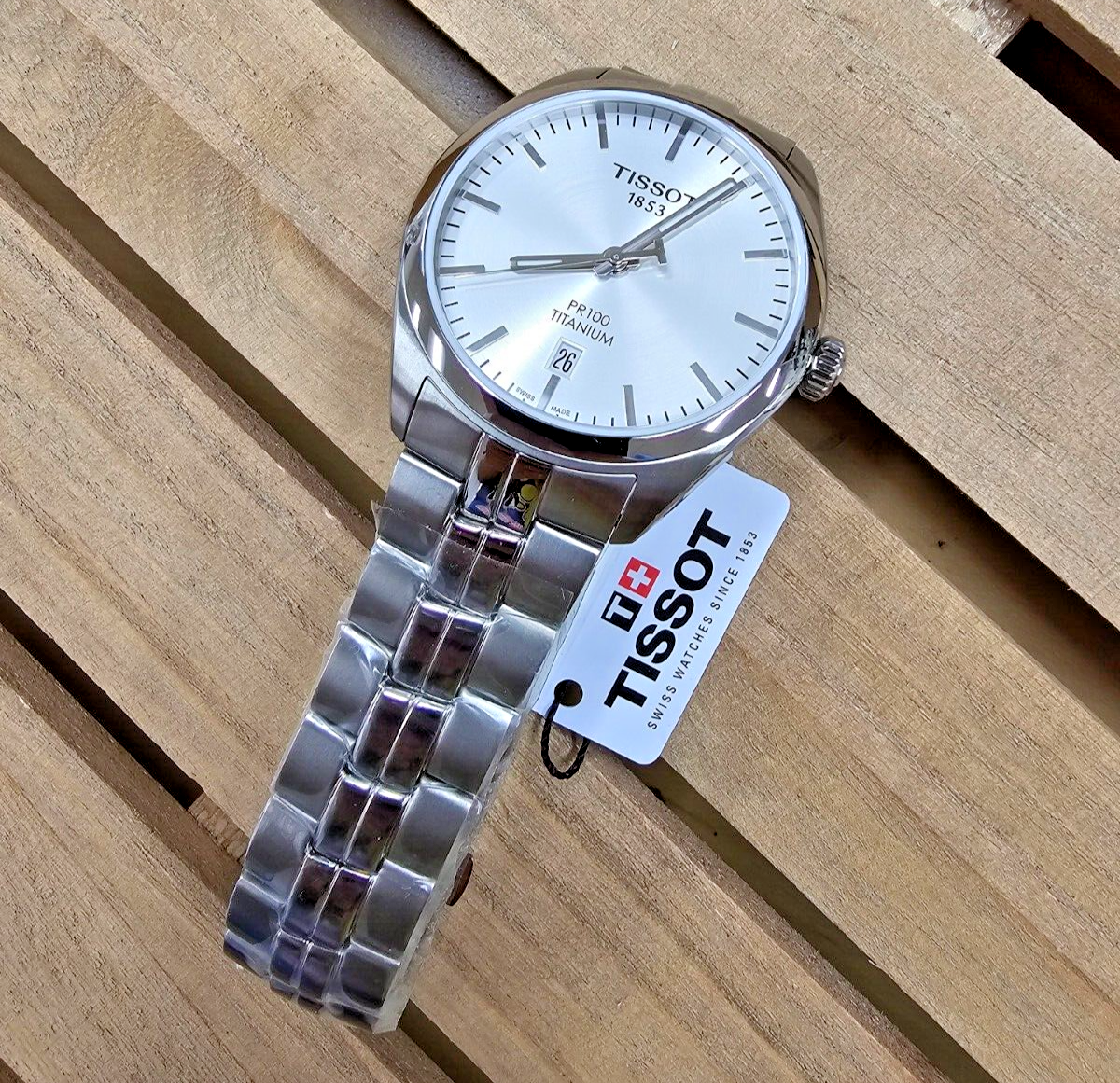 TISSOT PR 100 Quartz 39MM Silver Dial Titanium Men's Watch T101