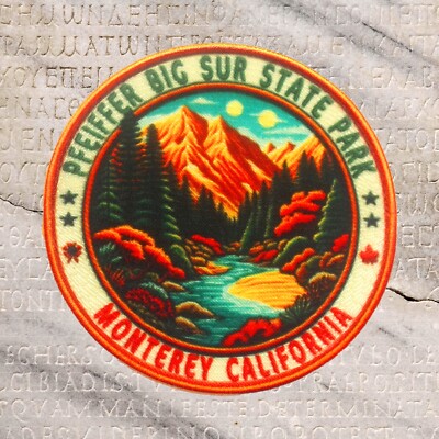 Pfeiffer Big Sur State Park Patch Iron-on Applique Nature Badge California