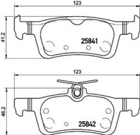 P 61 121 Brembo BremsbeläGe Kit, Scheibenbremse FüR Peugeot, Peugeot (DF-PSA)
