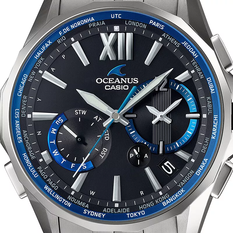 CASIO Oceanus Manta OCW-S3400-1AJF Black Titanium Solar Men's