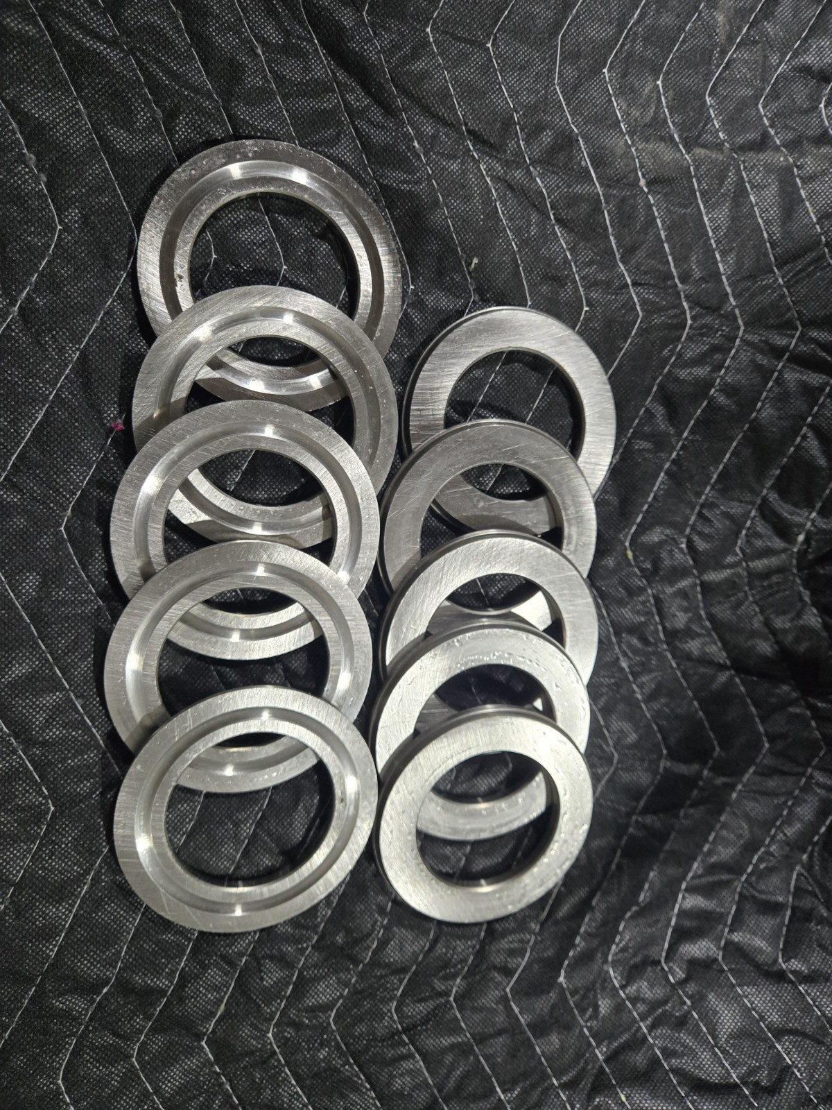 Thrust Bearing Races Only 3 11/16 In OD x 2 1/2 In ID Machined Steel 10 Pc