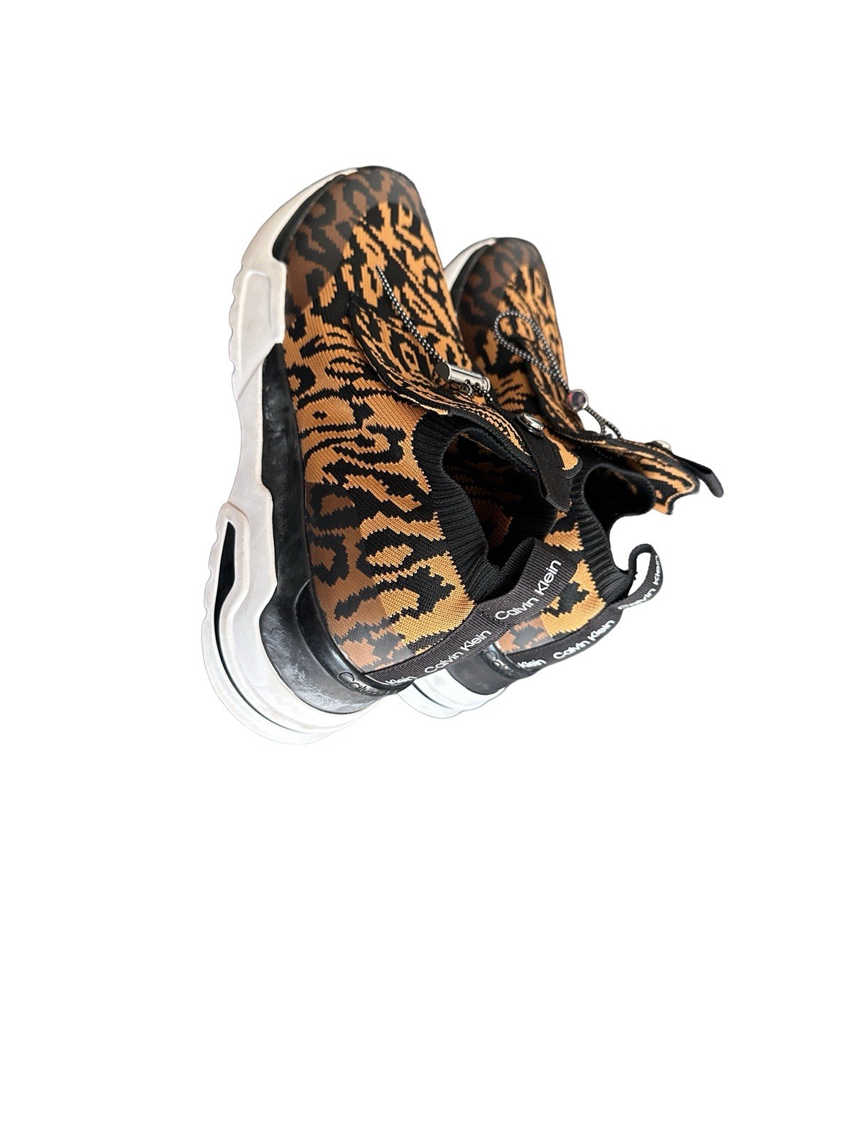 Calvin Klein Black and Brown Leopard  women’s Sneakers image 6