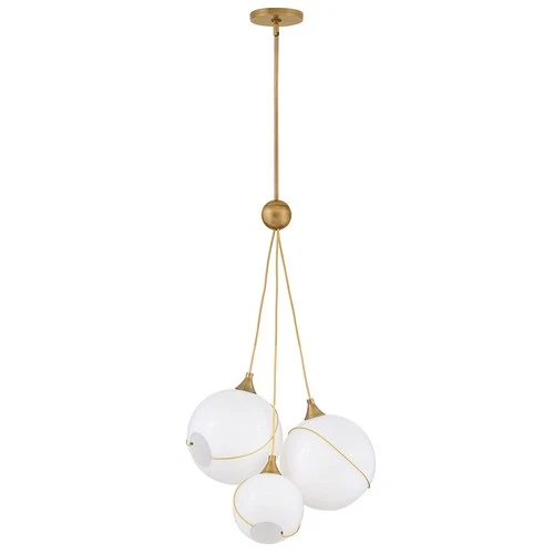 Hinkley Lighting 30304 Skye 3 Light 18"W Multi Light Pendant - Brass - Picture 3 of 12