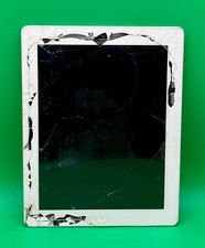 Apple iPad 2 A1395 9.7" 32GB WiFi White Cracked Glass Bezel Damage As-Is