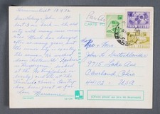 MayfairStamps Romania 1973 to Cleveland OH Post Card aaw_89591