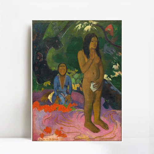 Framed Print a Pair of Those pa Varua Ino (Words of the Devil) by Paul Gauguin - Picture 7 of 22
