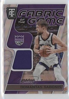 2024-25 Panini Totally Certified Fabric of the Game 2/99 Domantas Sabonis 1oq1