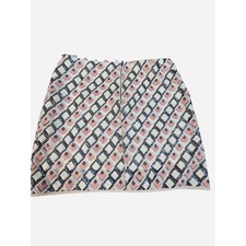 Lavender Brown Mini Skirt Size S Pink White Sequin Embellished Party
