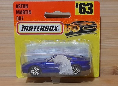 MATCHBOX SUPERFAST 1996 #63 - ASTON MARTIN DB7 in Blau OVP! 1:64 USA Blister