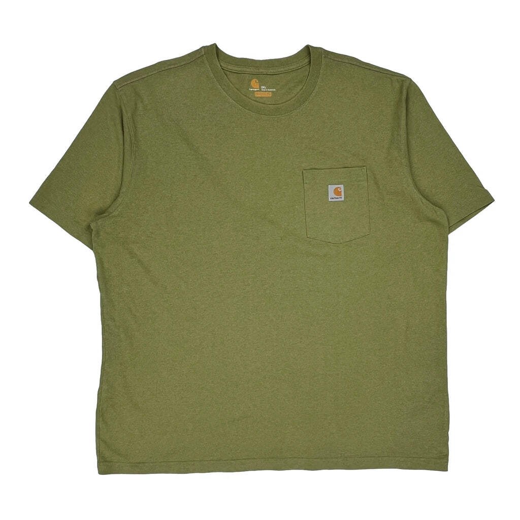 Carhartt T-Shirt - 2XL Green Cotton