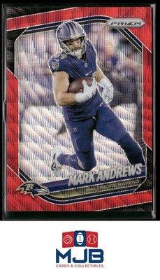 2025 Panini Prizm Mark Andrews Red Wave #/149 #259 Baltimore Ravens