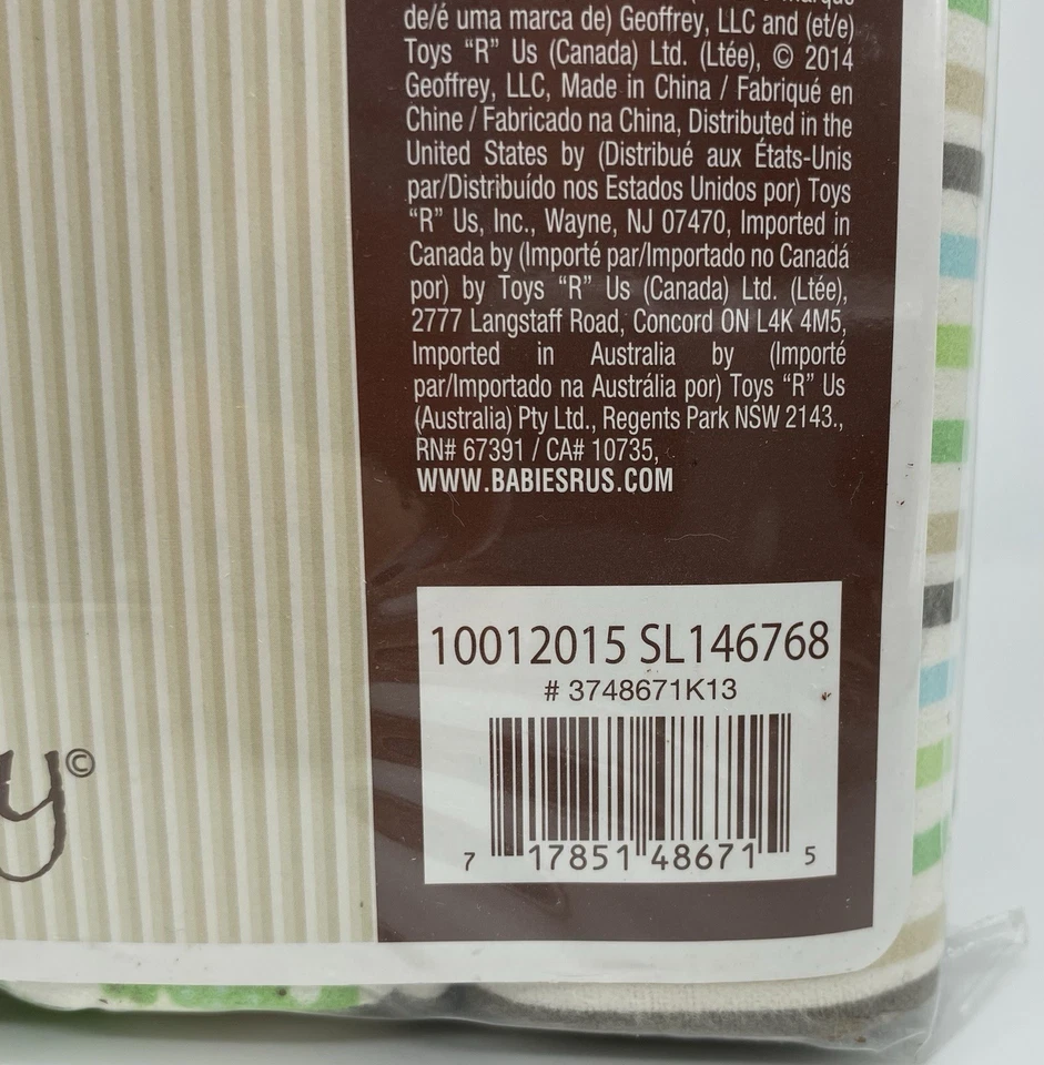 Juego de 4 mantas receptoras de bebé Koala franela elefantes rayas y círculos Foto 4 de 4