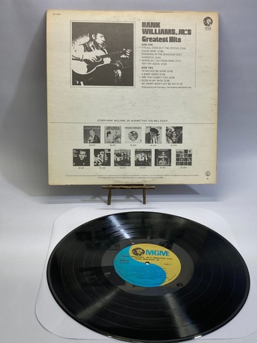 Hank Williams Jr Greatest Hits Vintage Vinyl LP 1969 MGM Record ST-93190 - Picture 4 of 5