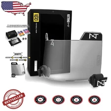 Football Visor, Clear Mirror, Polycarbonate, Superior Clarity, Adult