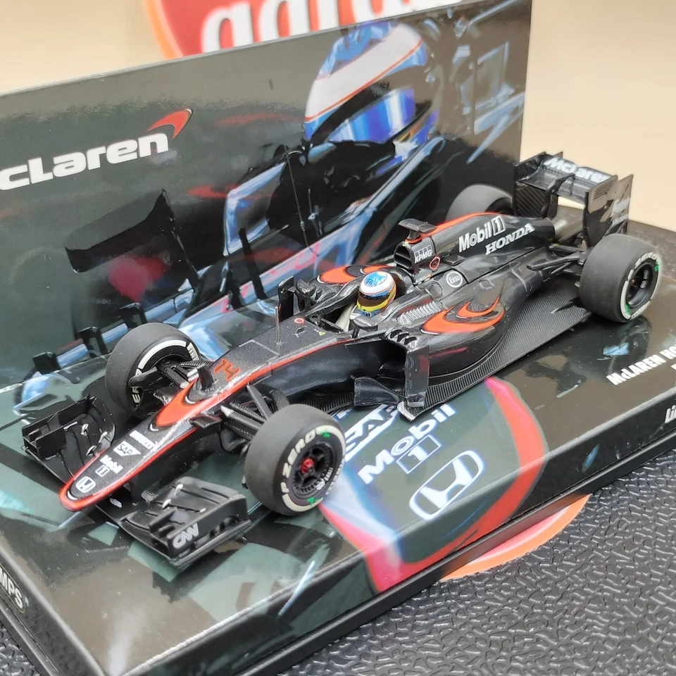 MINICHAMPS 1/43 McLaren Honda MP4-30 Fernando Alonso 2015 533154314 Rare! - Image 2 of 4