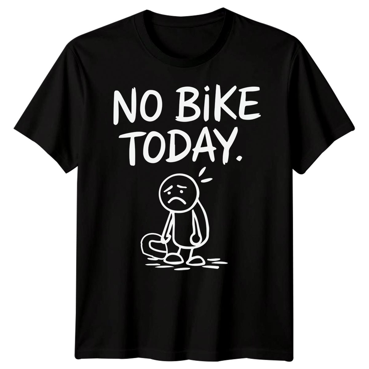 No Bike Today Ciclismo Hobbies Hombres Camiseta Mujer Camiseta Gráfica Unisex Top
