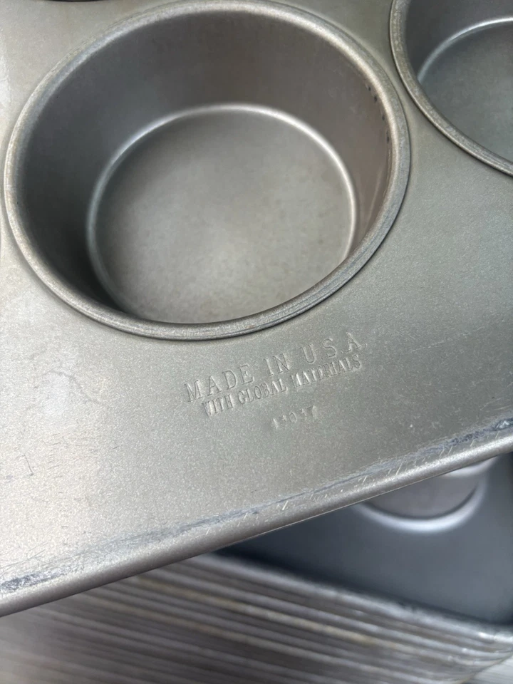 15 Jumbo Muffin/ Mini Cake 10oz Steel Baking Kitchen Commercial Indus Tin Pan - Image 2 of 4