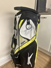 Image of Slazenger SZR Golf Bag Bright Yellow and Black Color Very Good Condition Used