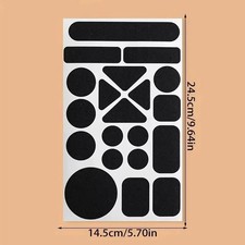 Instant Self-Adhesive Fabric Repair Patch Black Iron-On for Down Jacket Coat