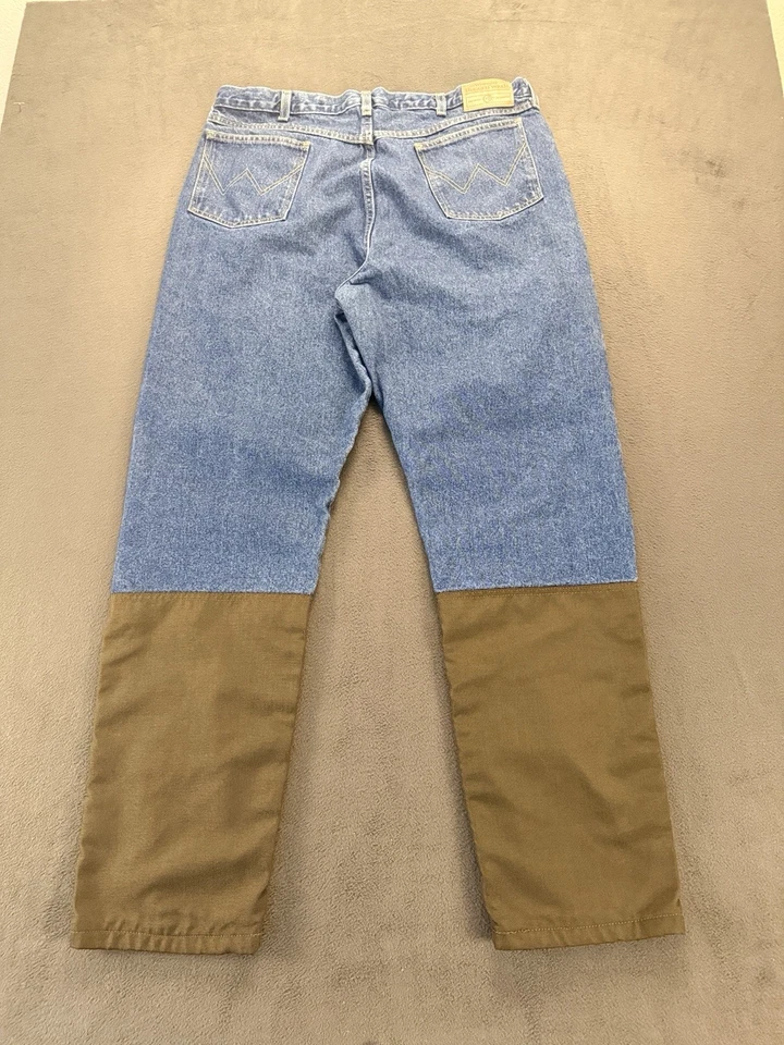 Wrangler Rugged Wear 牛仔帆布刷裤 40x34 墨西哥制造 户外 — 第 2/4 张图片