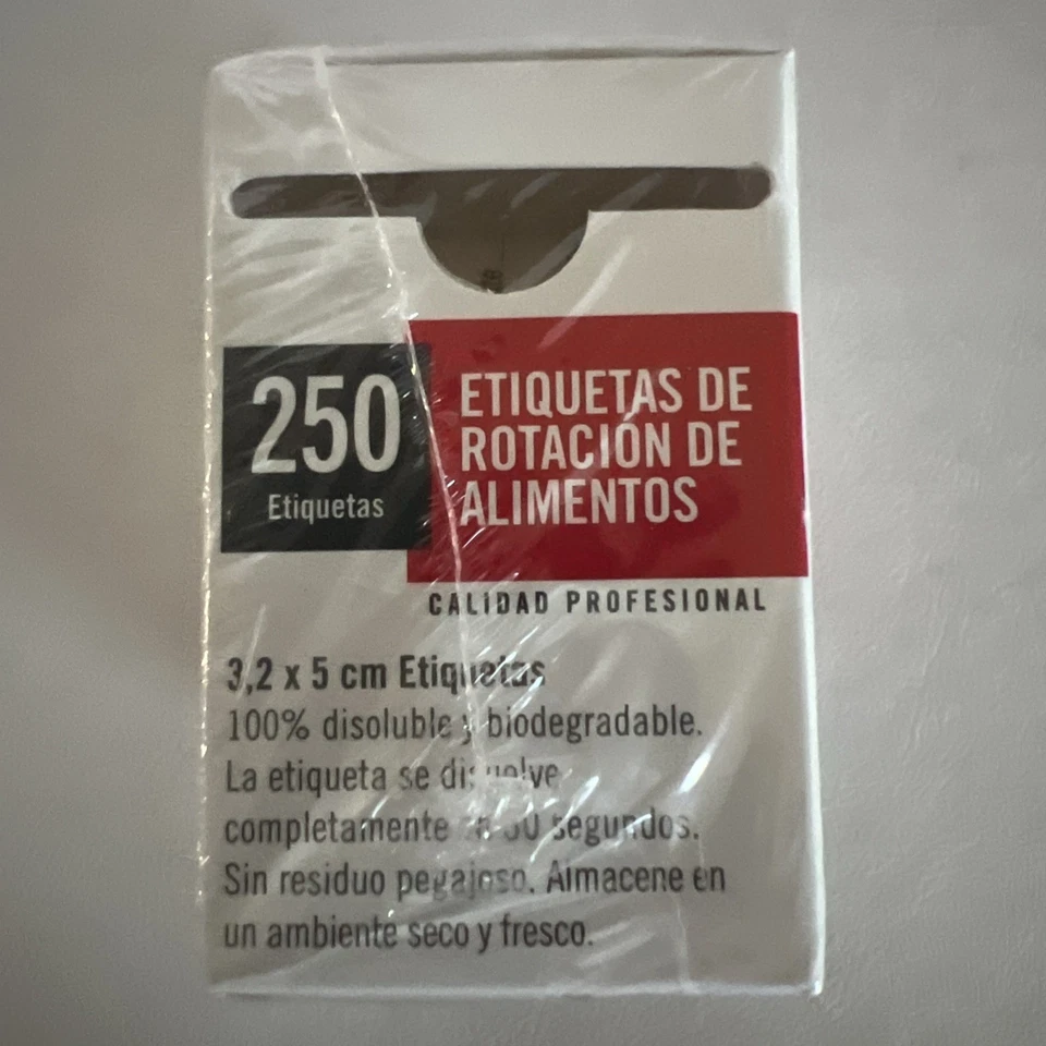 1250 Cambro StoreSafe Dissolvable 5 ROLLS 2" Food Label Use By Date Day Rotation - Image 3 of 4