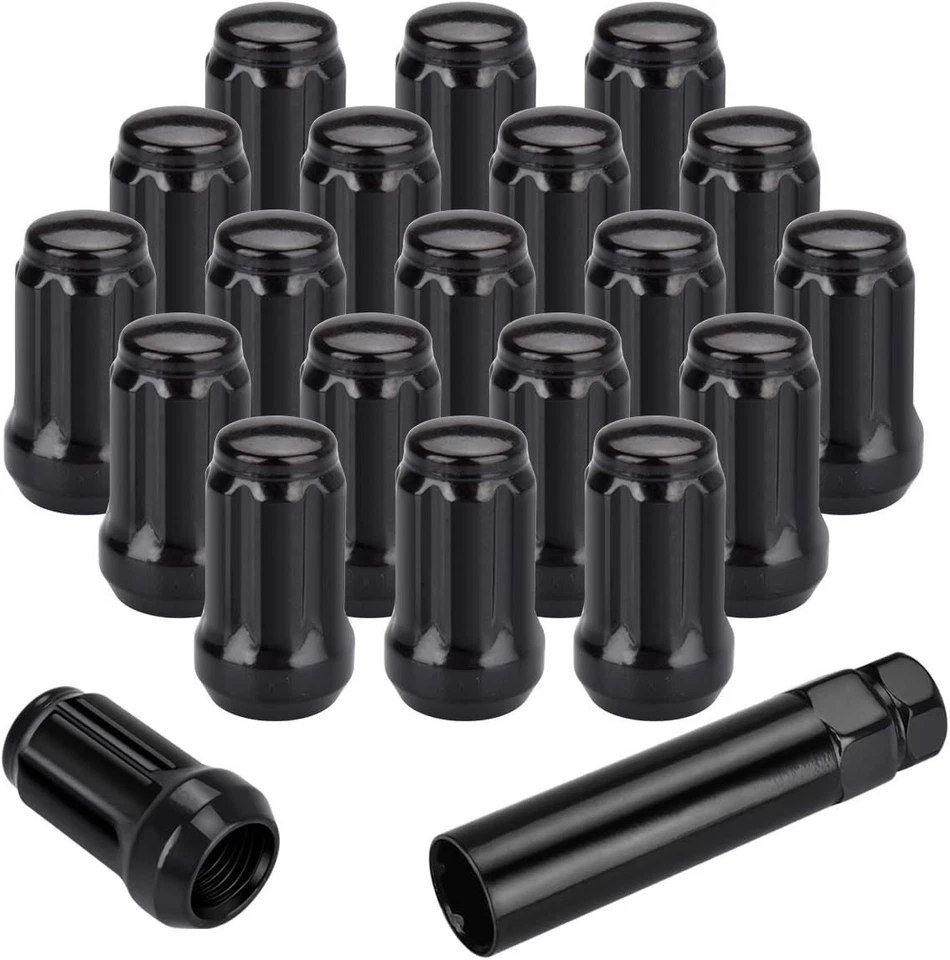 20PCS For Nissan Altima Maxima 200SX 240SX+ Key Black Spline Lug Nuts 12x1.25 Foto 2 de 4