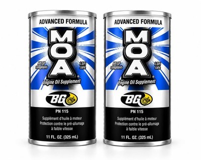 BG Advanced Formula MOA PN 115 Motor Oil Additive, 11 fl oz Cans, Pack of 2