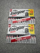 Energizer AA Alkaline Single Use Batteries 2 x 12 Pack = 24
