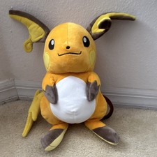 Pok mon Raichu Yellow Brown White Plush Stuffed Animal 2021