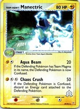 Team Aqua's Manectric-Reverse Holo Uncommon EX Team Magma vs Team Aqua 29/95 DMG on eBay