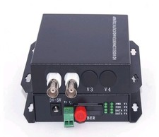 2 Video to Fiber Optic Media Converters for 960P 720P CVI TVI AHD HD Cameras