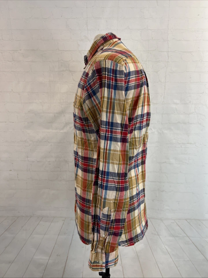 Camisa social xadrez masculina multicolorida RED FLEECE Brooks Brothers M $118 - Imagem 4 de 4