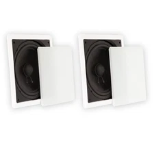 Theater Solutions TS1000 Flush Mount Passive 10" Subwoofer Speaker Wall 2 Pack
