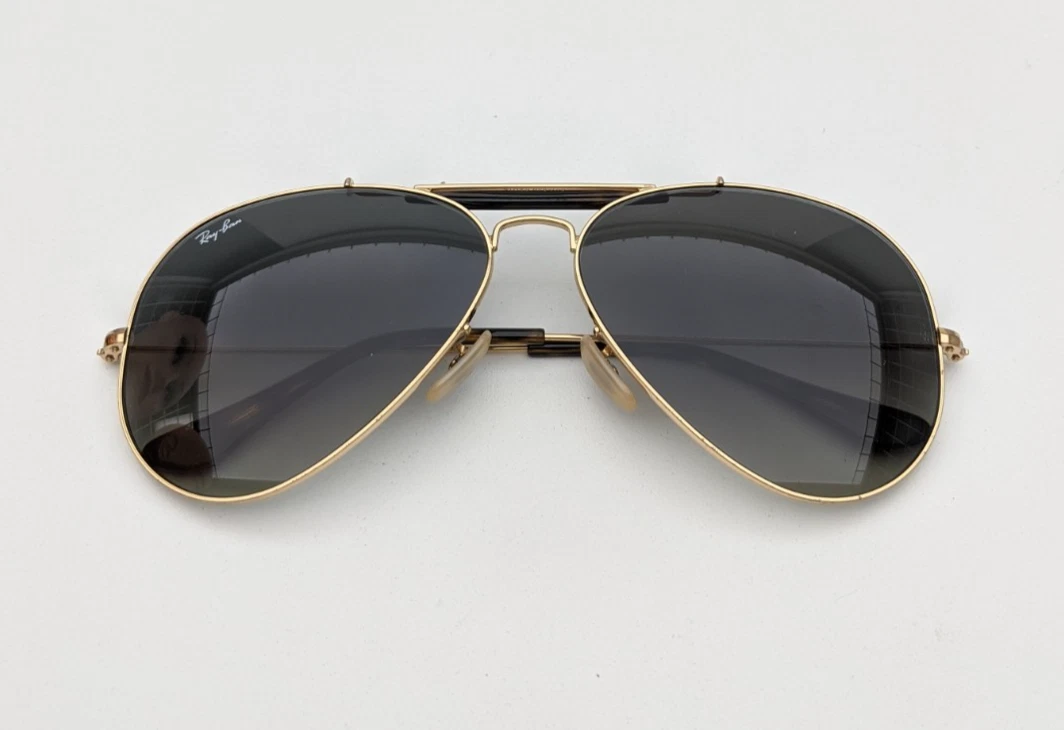 Ray-Ban Black Aviator Mirrored Sunglasses for Men for sale | eBay
