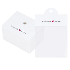 joycraft 100Pcs White Packaging for Small Business, Jewelry Package Supplies ...