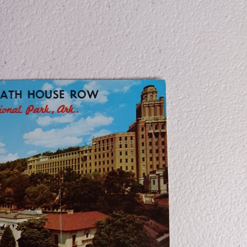 World Famous Bath House Row Hot Springs National Park Posted 1963 Postcard - Picture 4 of 8